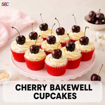 Cherry Bakewell Cupcakes
