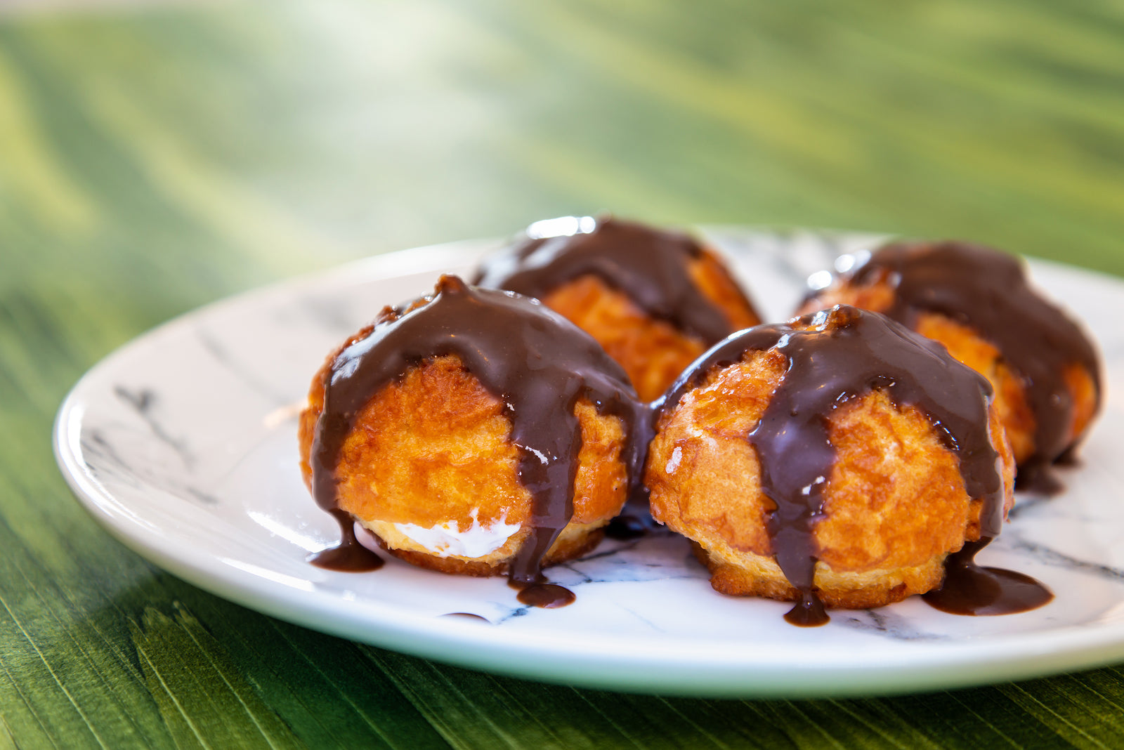 Coconut and Lime Profiteroles