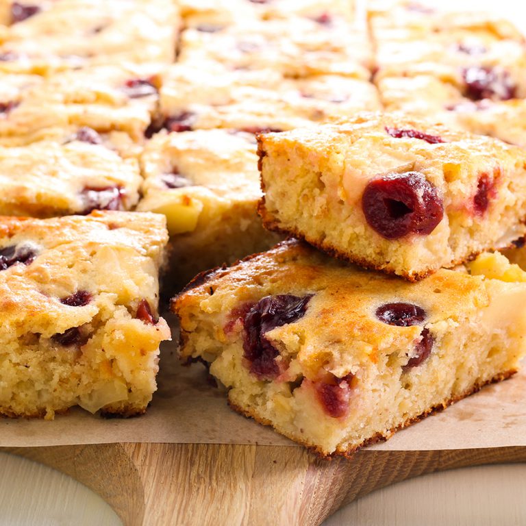 Vegan - Lemon and Blueberry Drizzle Traybake