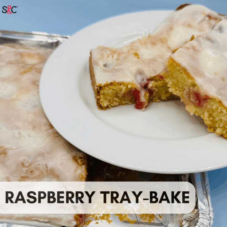 Raspberry Tray Bake