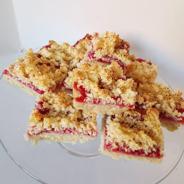White Chocolate and Raspberry Blondies