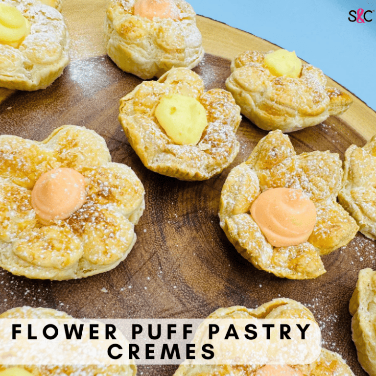Flower Puff Pastry Cremes