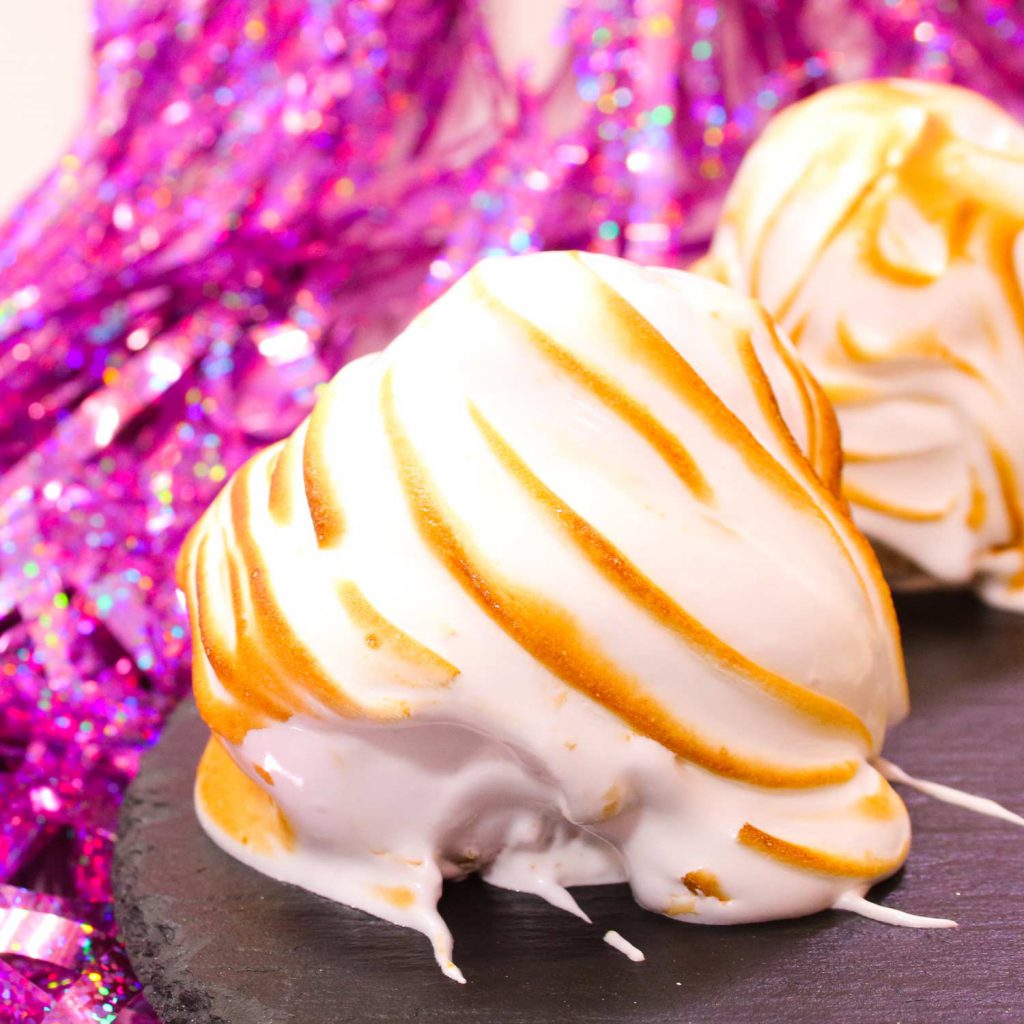 Mini Baked Alaska Cupcake