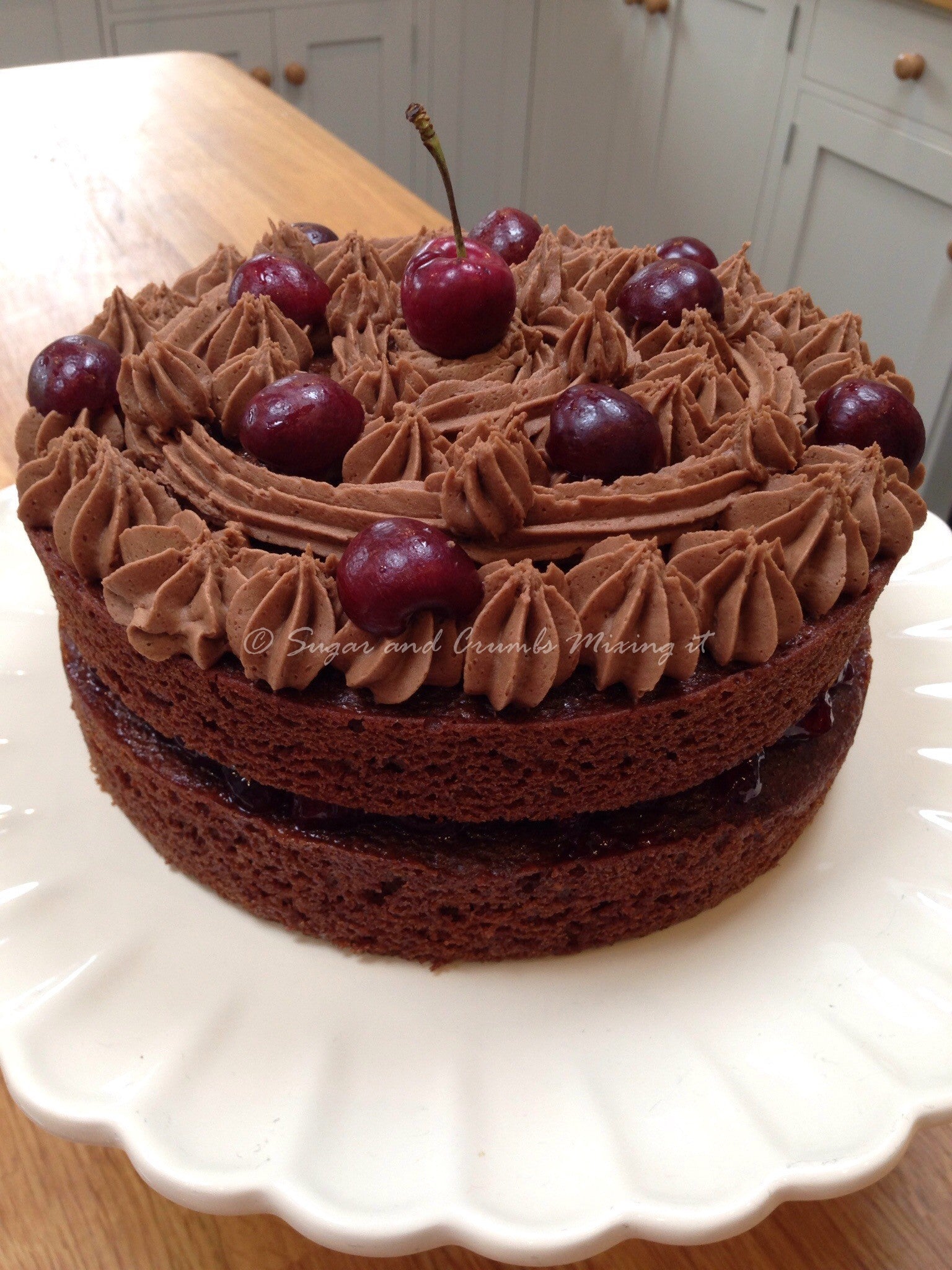 Chocolate and Cherry Cake
