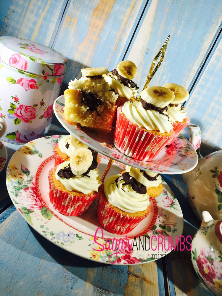 Banana Split Cupcakes