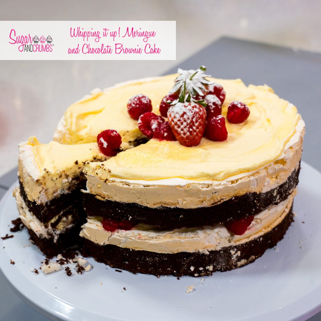 Brownie Meringue Cake