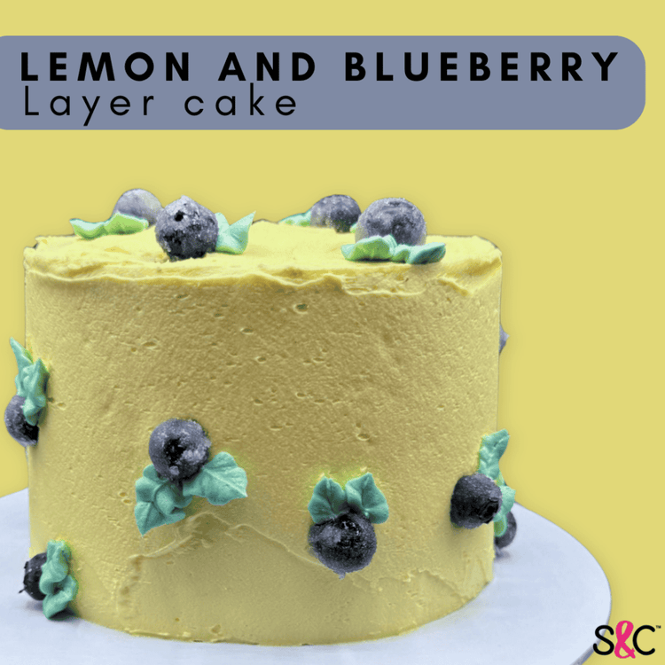 Lemon &amp; Blueberry Layer Cake