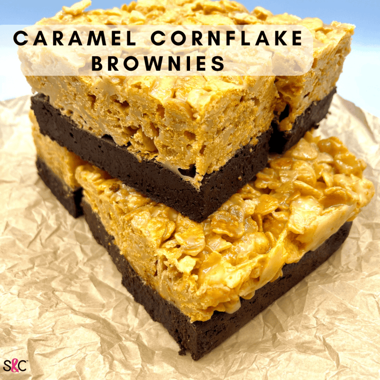 Caramel Cornflake Brownies