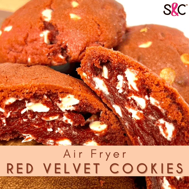 Air Fryer Red Velvet Cookies