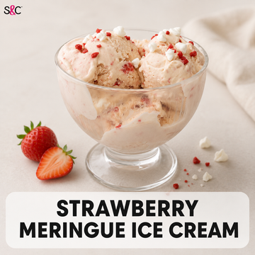 Strawberry Meringue Ice Cream