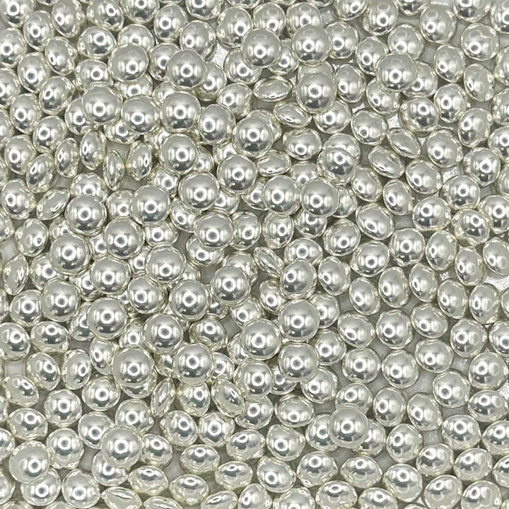 Mini Beans - High Shine Silver