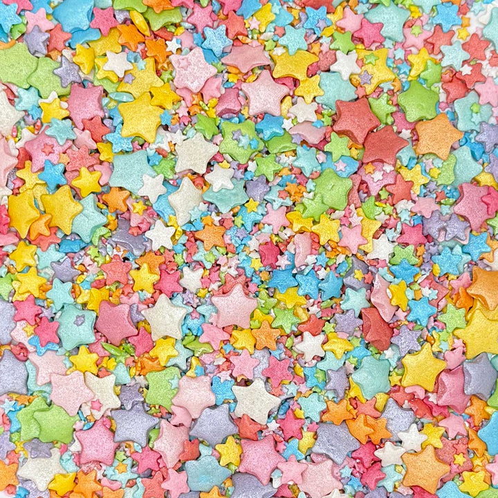 Stars - Shimmer - Mixed - Rainbow - Mini, Standard and Jumbo