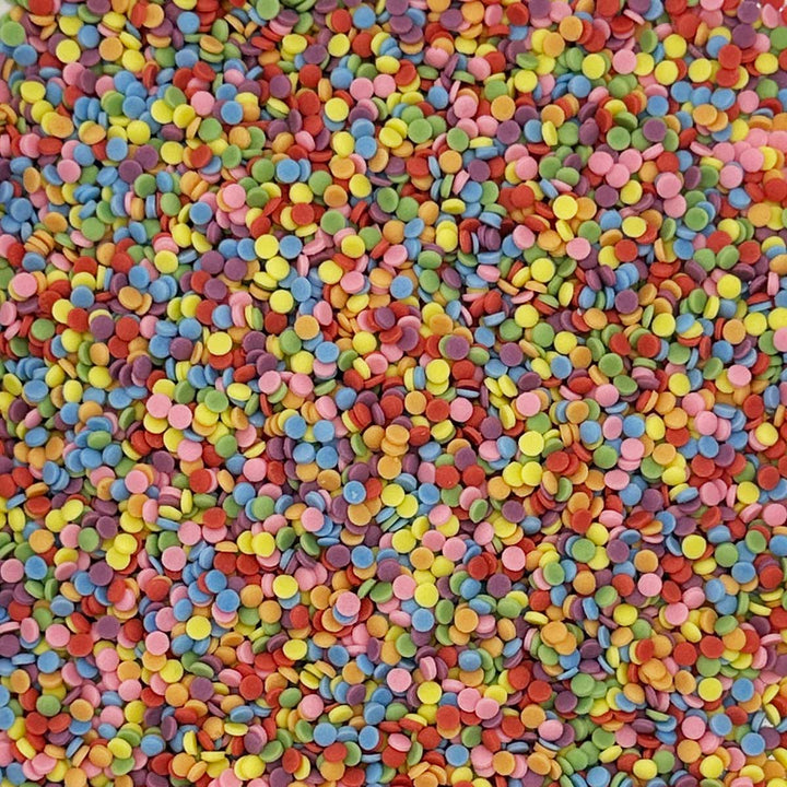 Confetti - Matt - 3mm - Rainbow With Plant Extracts
