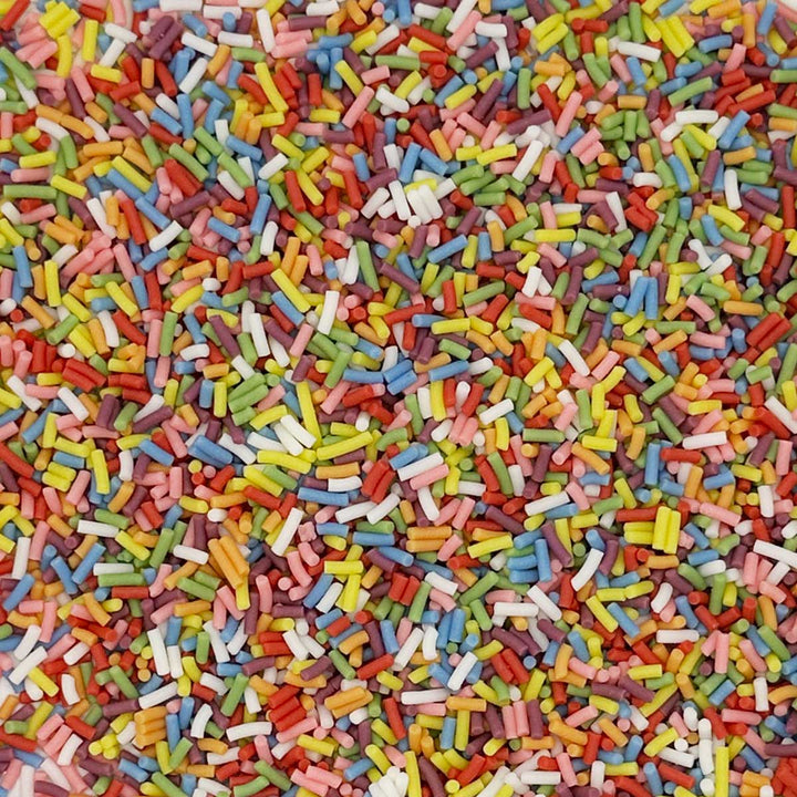Strands - Matt - Rainbow Sprinkles - Natural and Vegan