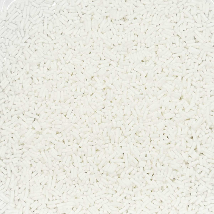 Strands - Matt - White Sprinkles - Natural and Vegan