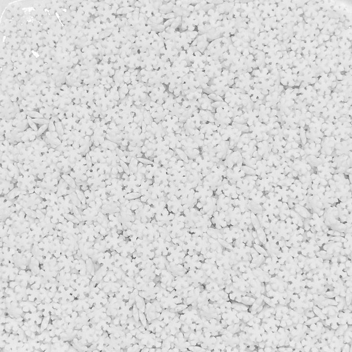 Shapes - Matt - Mini White Snowflakes