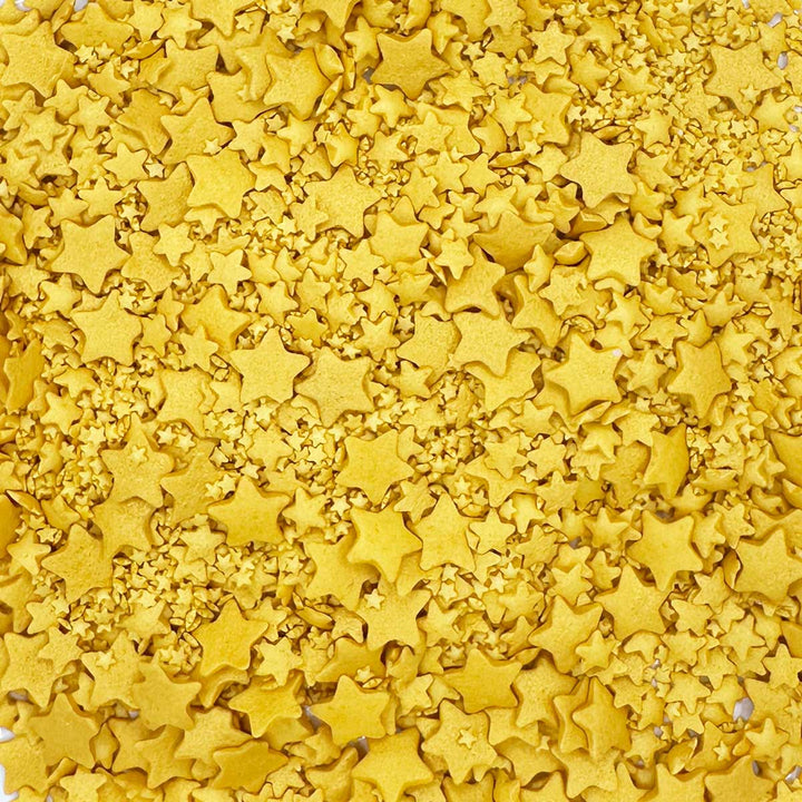 Stars - Glimmer - Gold - Mixed Mini, Standard and Jumbo