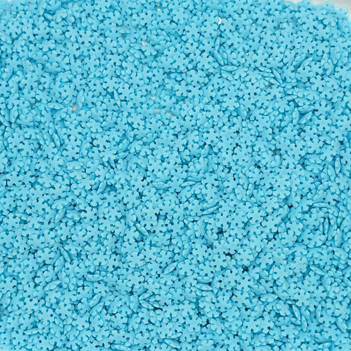 Shapes - Matt - Mini Ice Blue Snowflakes