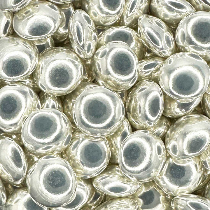 Mini Beans - High Shine Silver