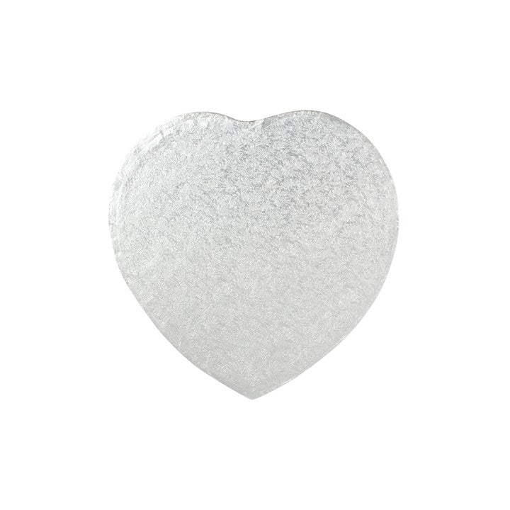 Heart Shaped - Cake Board - Silver Fern (3mm Thick)