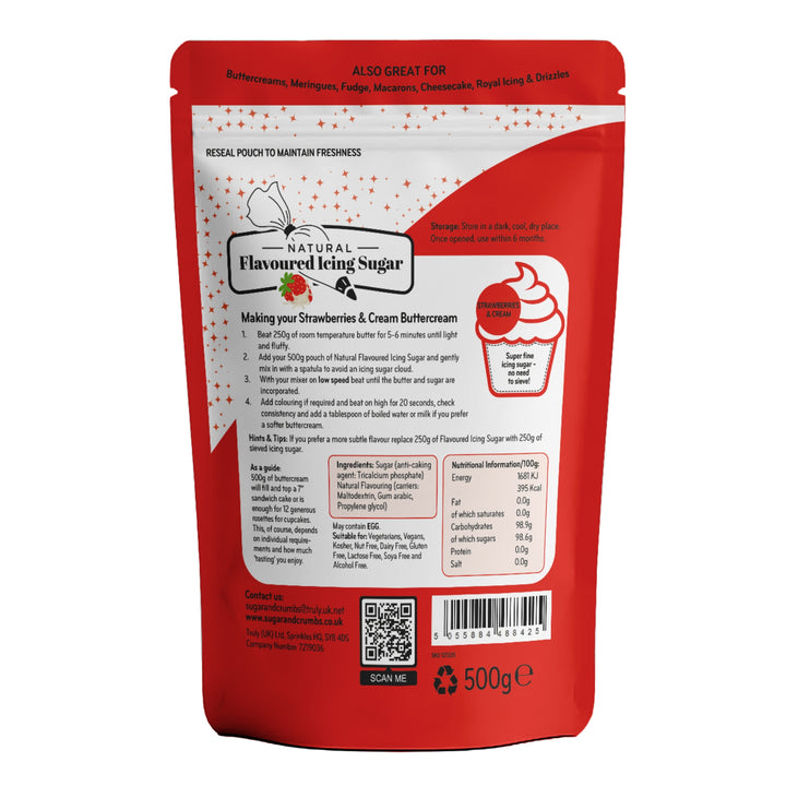 Flavoured Icing Sugar - Strawberries and Cream