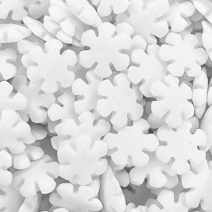 Shapes - Matt - White Snowflakes