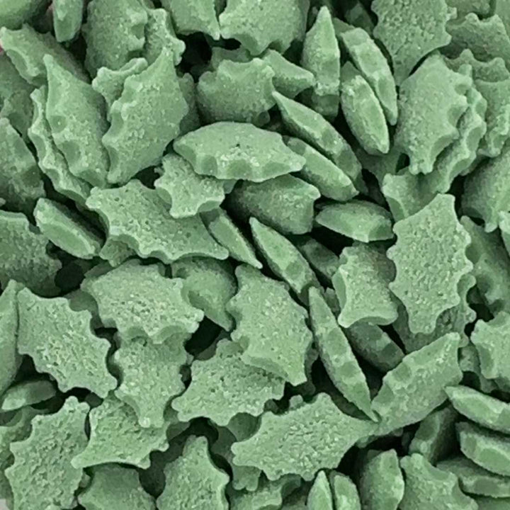 Shapes - Matt - Green Holly Leaves