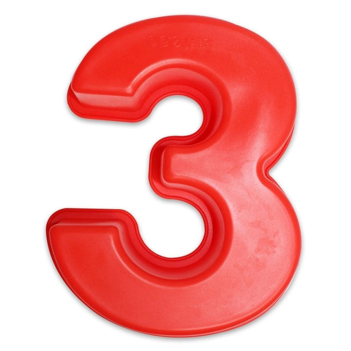 Baking Mould - Number 3 Silicone Baking Mould