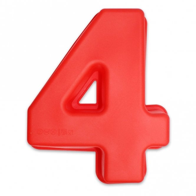 Baking Mould - Number 4 Silicone Baking Mould