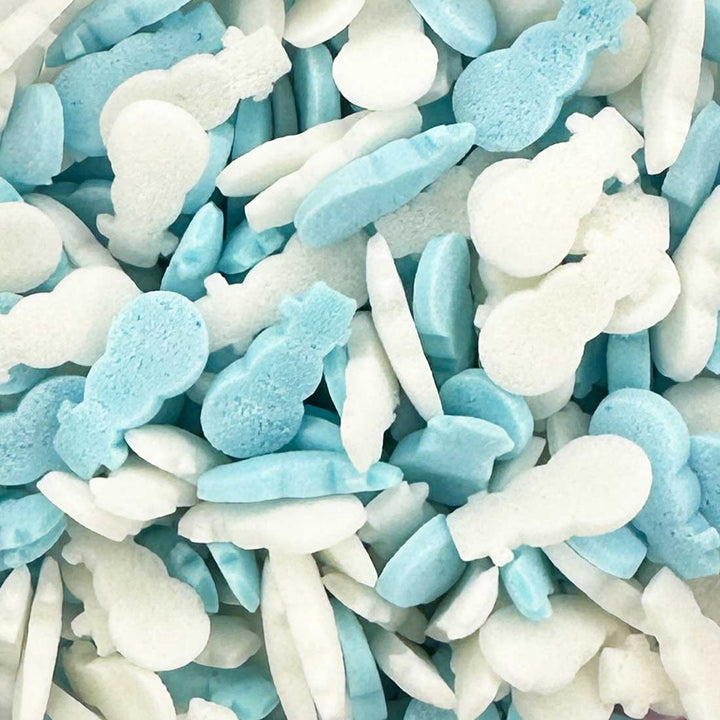Shapes - Matt - Ice Blue And White Snowmen