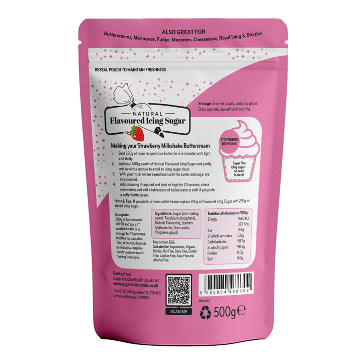 Flavoured Icing Sugar - Strawberry Milkshake