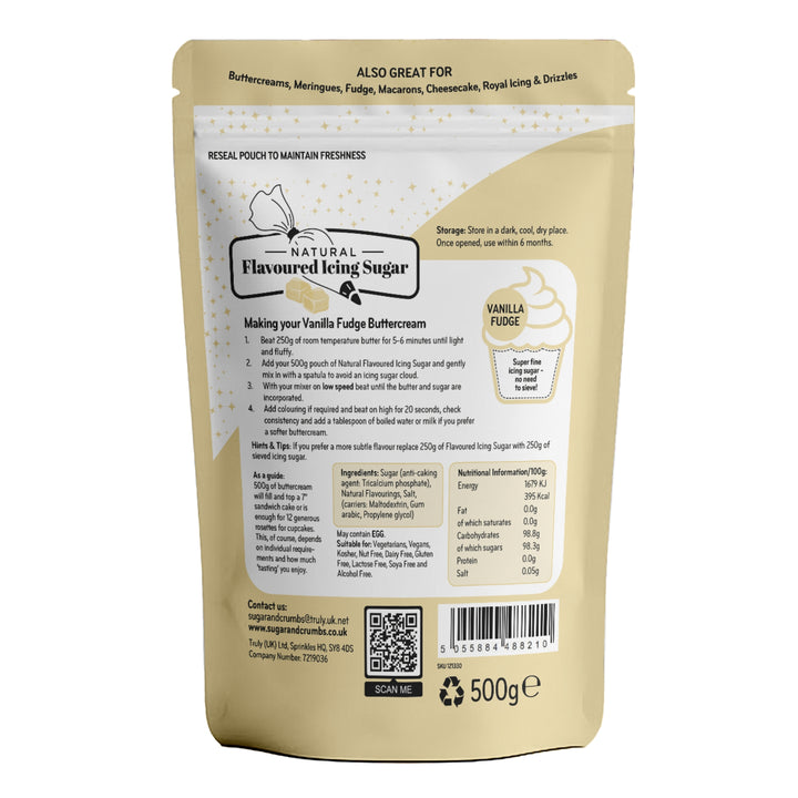 Flavoured Icing Sugar - Vanilla Fudge