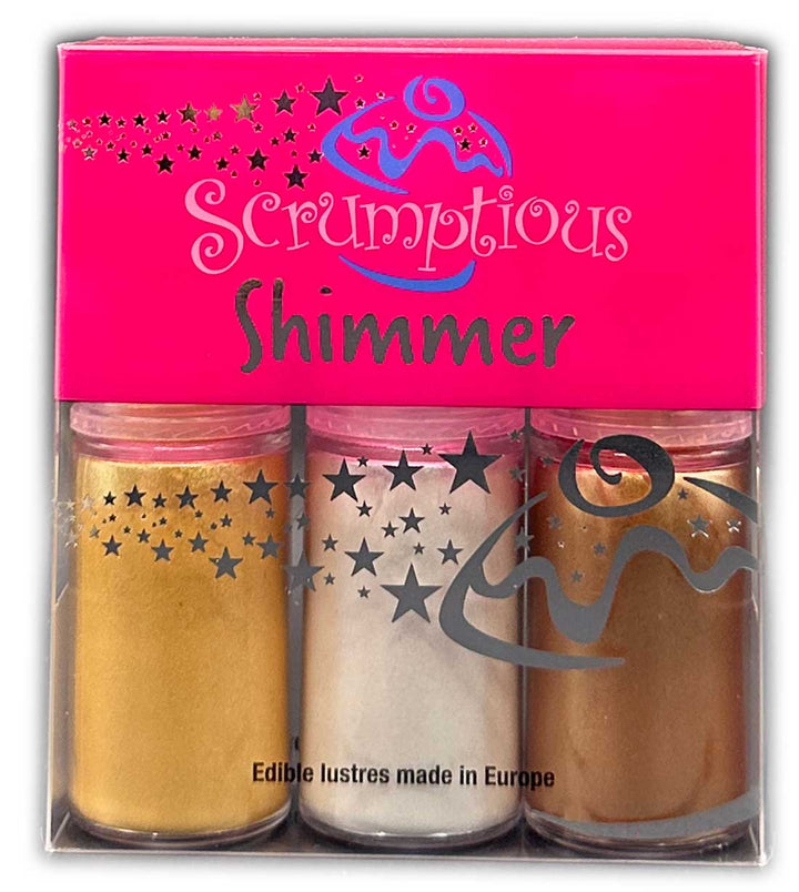 Scrumptious Spray Lustre Set of 3 – Gold, Silver, Rose Gold 3 x 4g