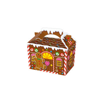 Presentation Boxes – Patterned - Gingerbread House