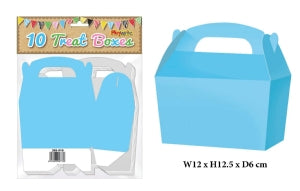 Presentation Boxes – Plain - Baby Blue - Treat Boxes x 10