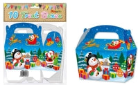 Presentation Boxes – Patterned - Christmas - Treat Boxes x 10