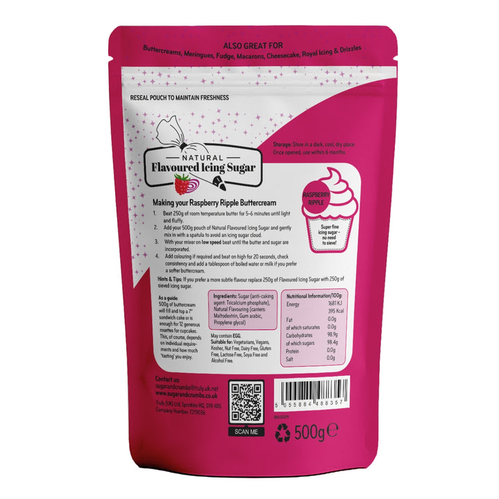 Flavoured Icing Sugar - Raspberry Ripple