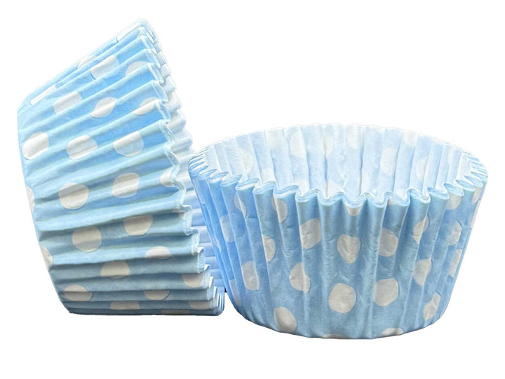 Cupcake Cases - Baby Blue Polkadot