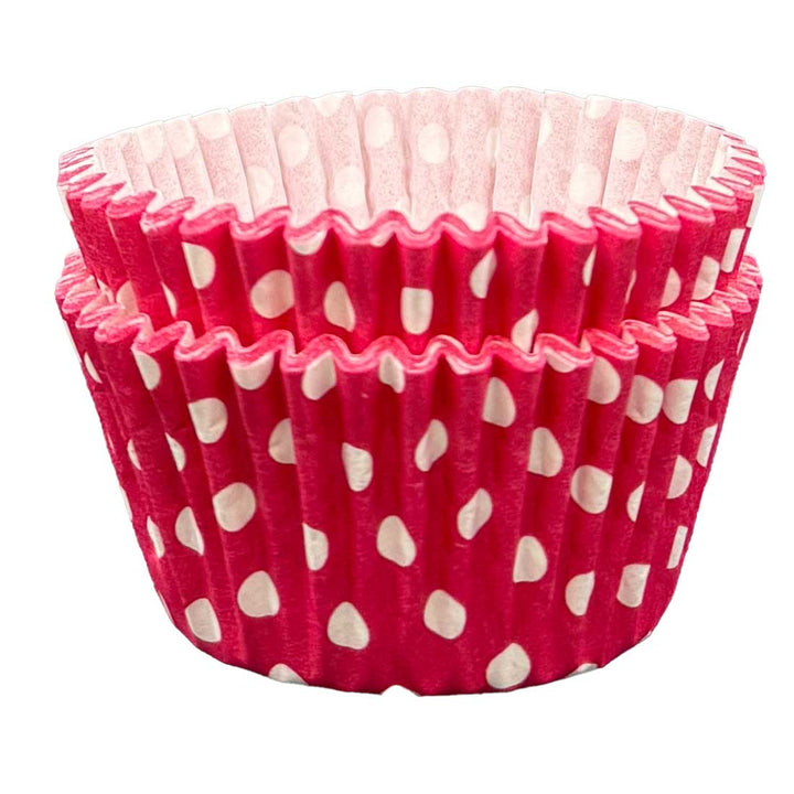 Cupcake Cases - Polkadot - Cerise