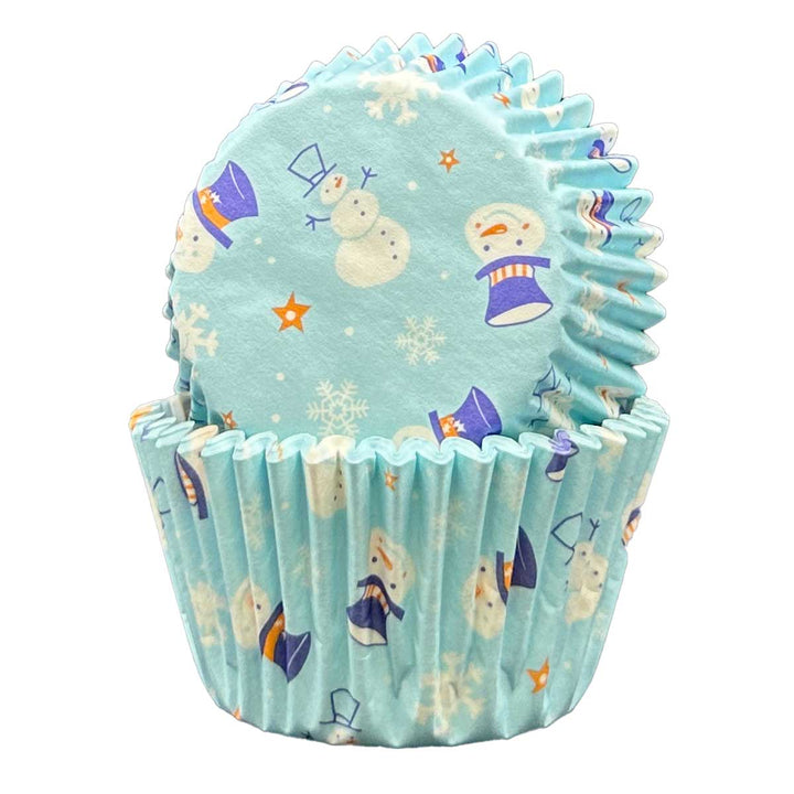 Cupcake Cases - Patterned - Snowmen