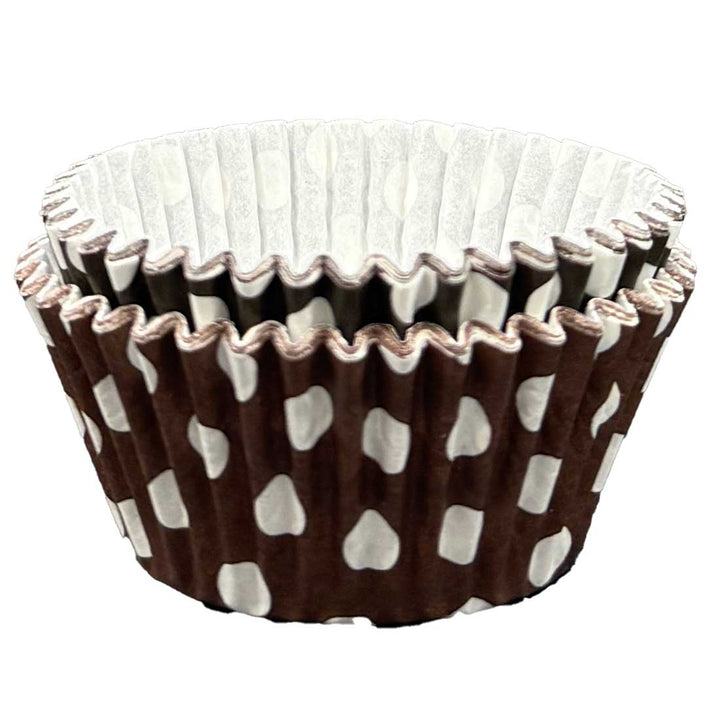 Cupcake Cases - Polkadot - Brown
