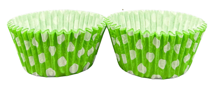 Cupcake Cases - Polkadot - Lime