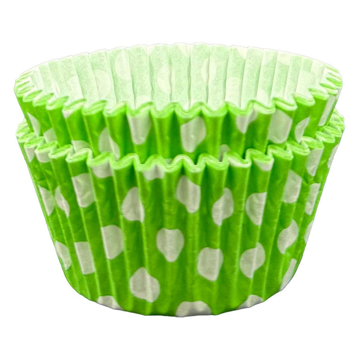 Cupcake Cases - Polkadot - Lime
