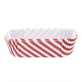 Greaseproof Paper Liners - Loaf Tin - 2lb Red and White - Pack of 40