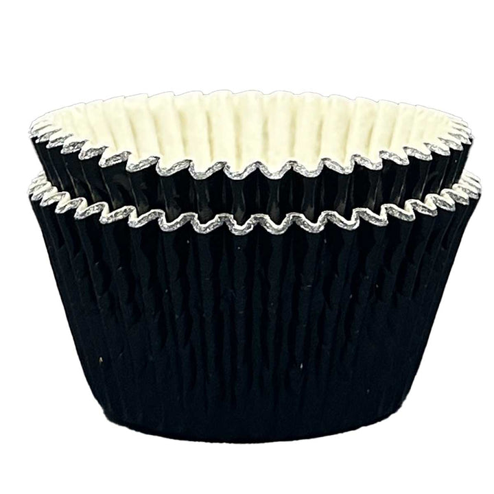 Cupcake Cases - Foil - Black