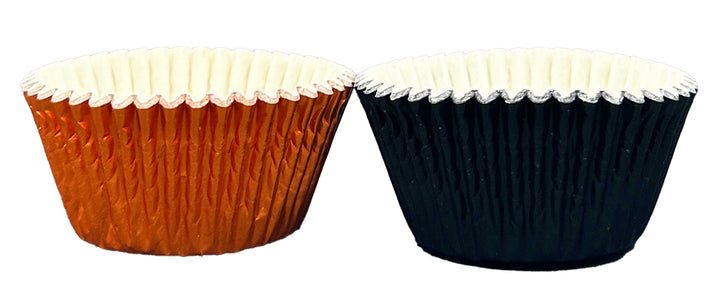 Cupcake Cases - Foil - Orange and Black
