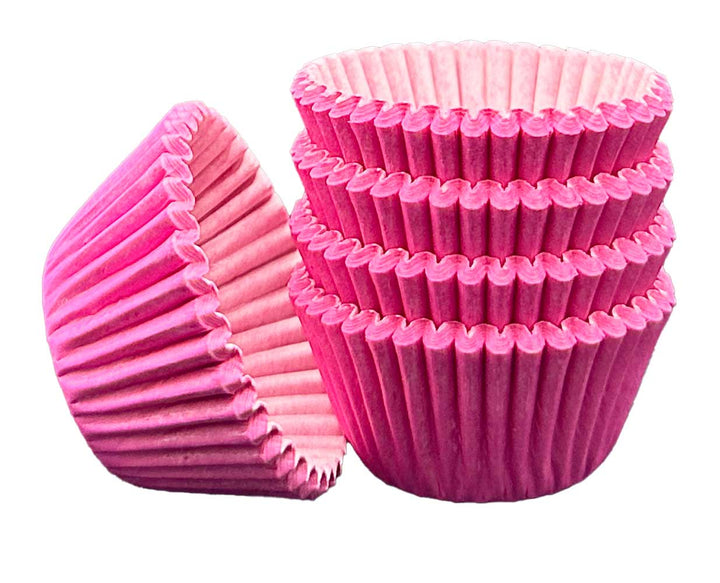 Mini Muffin Cases - Plain - Cerise