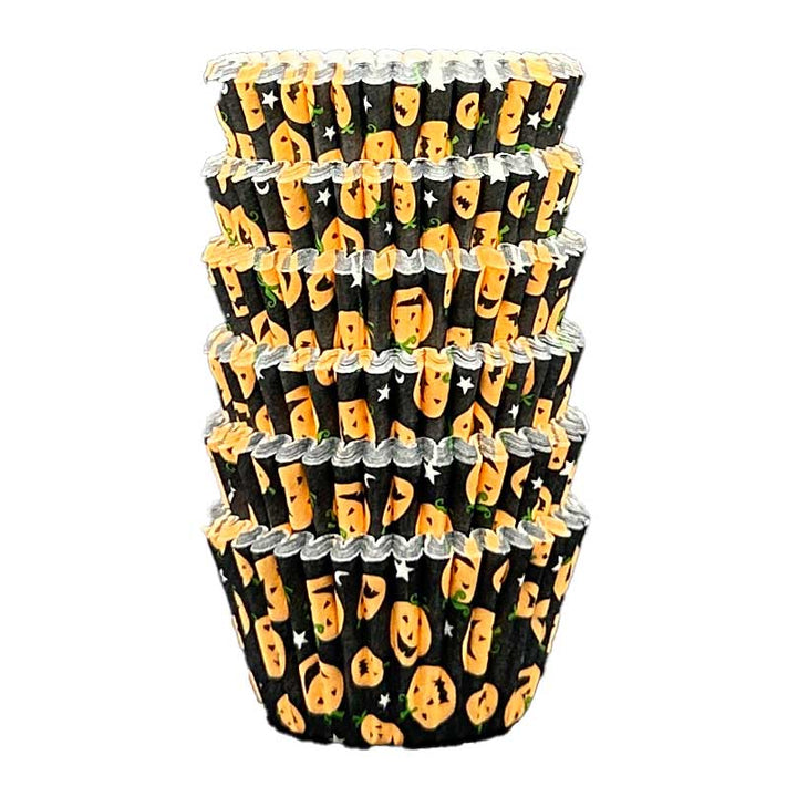 Mini Muffin Cases - Patterned - Pumpkin