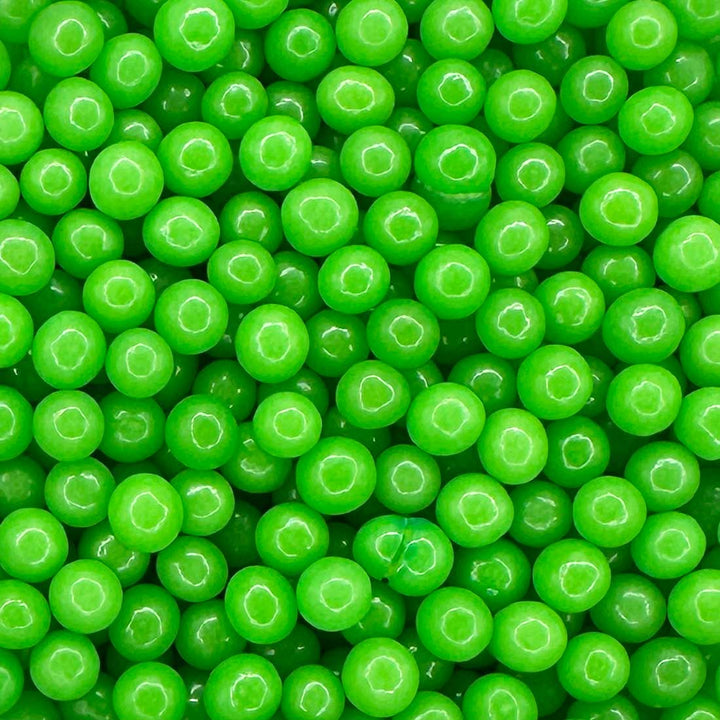 Pearls - Polished - Bright Green - 4mm
