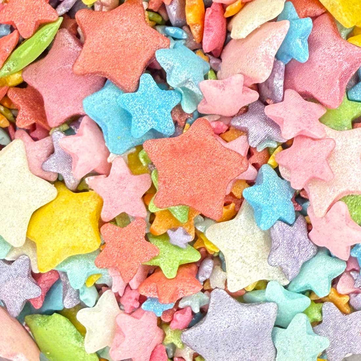 Stars - Shimmer - Mixed - Rainbow - Mini, Standard and Jumbo